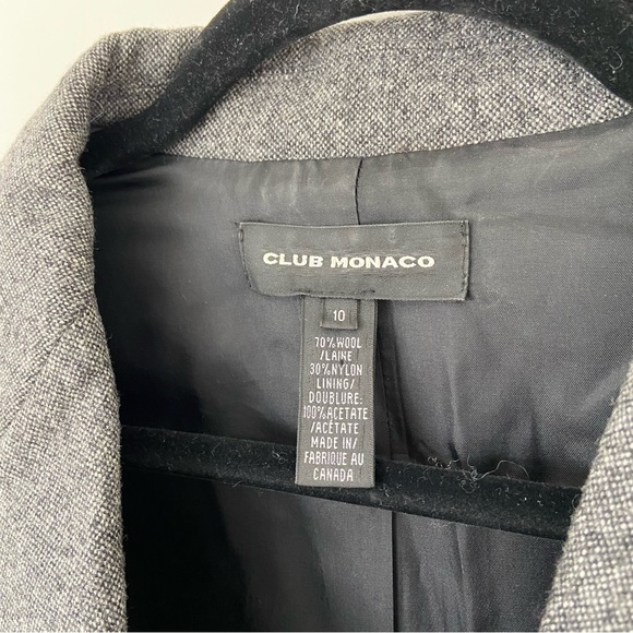 Club Monaco Wool Blazer in Charcoal Grey size 10 - Picture 8 of 11